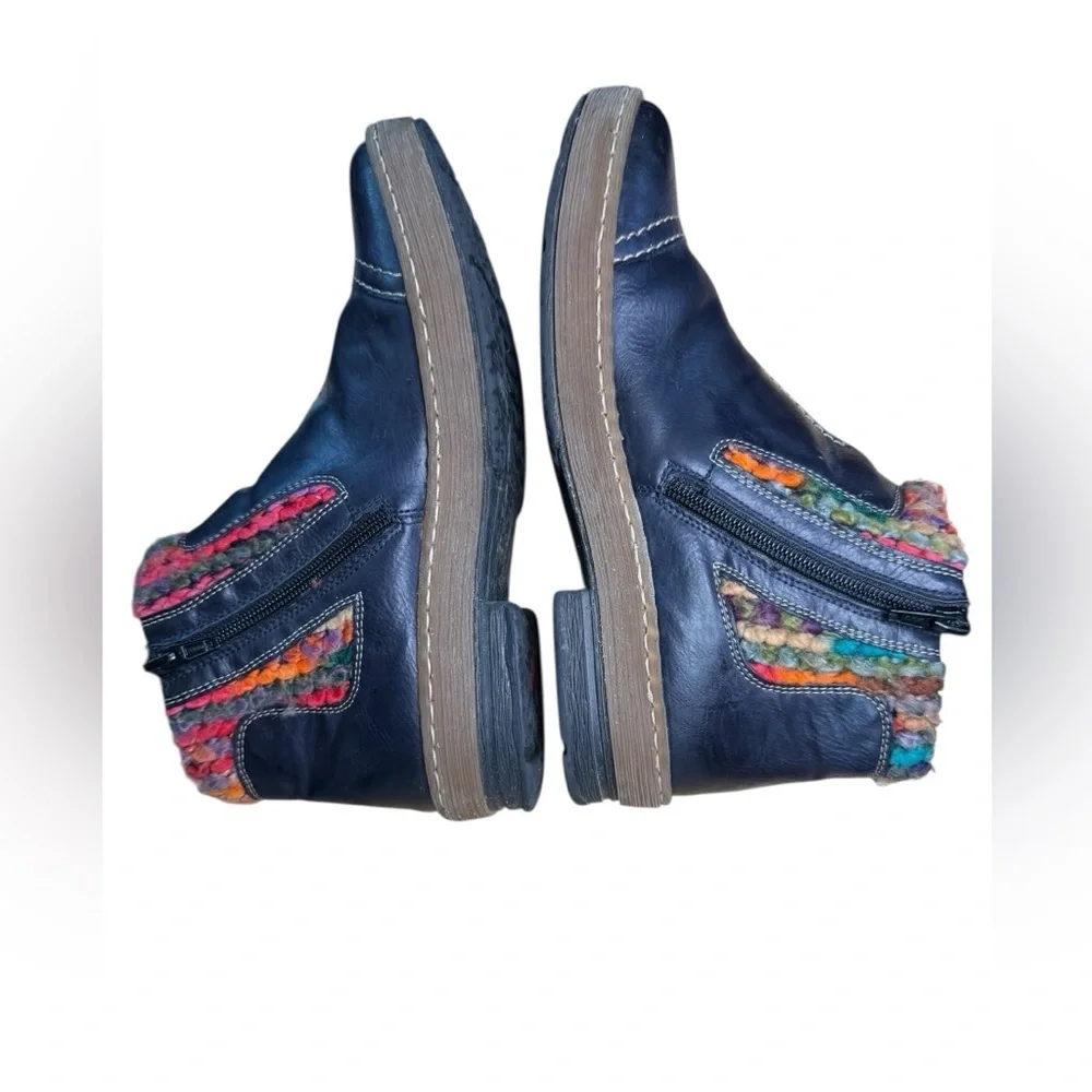 Rieker Felicitas 84 boots in the Navy Ozean/Mogano/Mult  Size 39 / Women’s 8